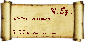 Mözl Szulamit névjegykártya